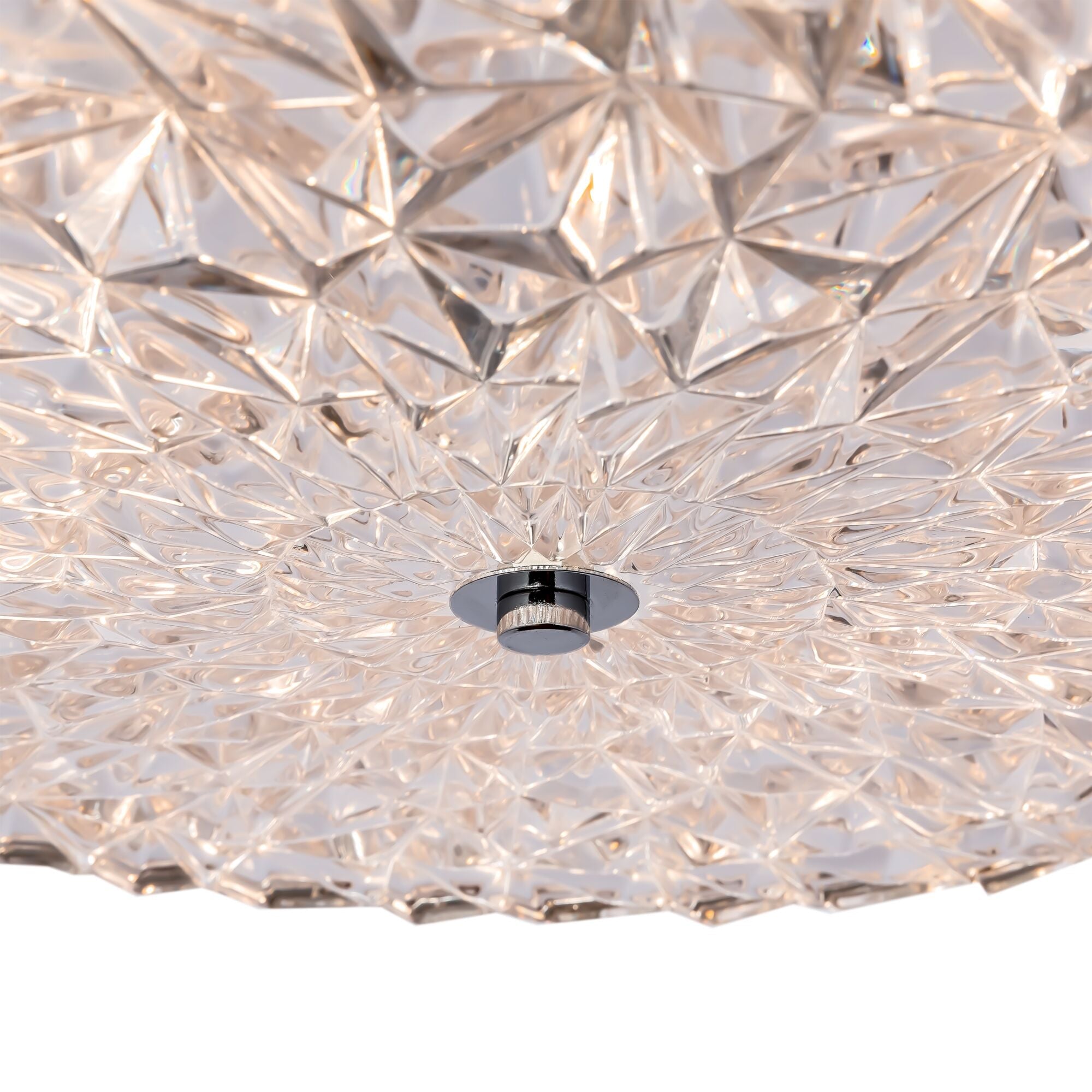 Recinto 6/8Lt Crystal Ceiling Light - Chrome Finish