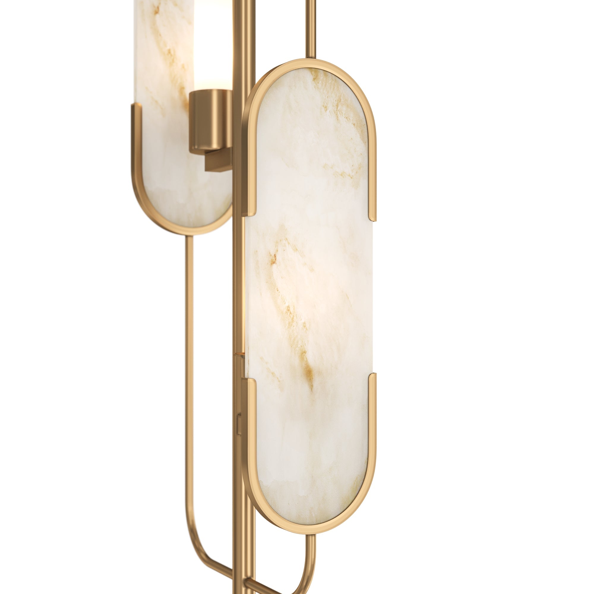 Marmo Floor lamp G9 - Gold & White Finish