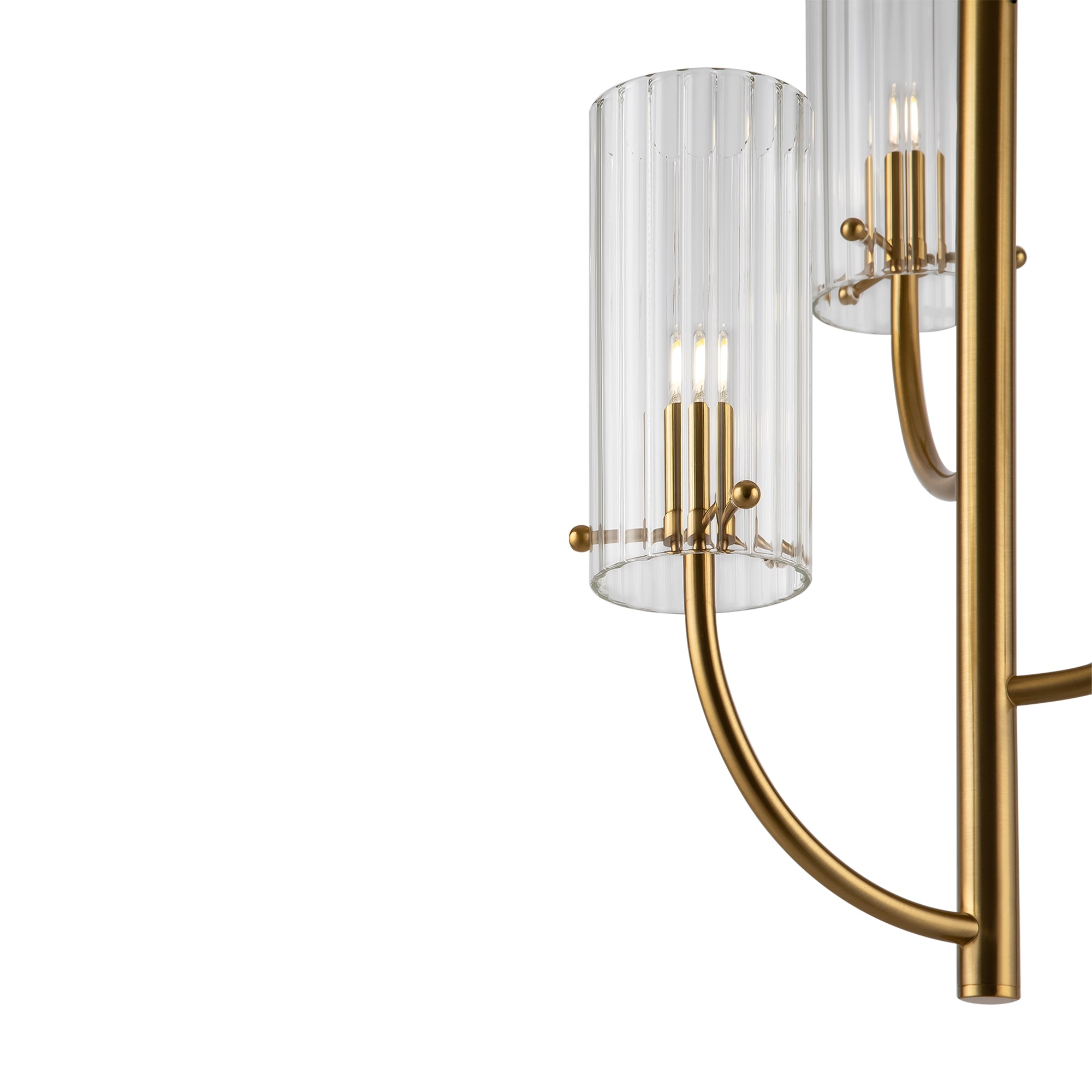 Arco 3Lt Centre Ceiling Light - Brass Finish