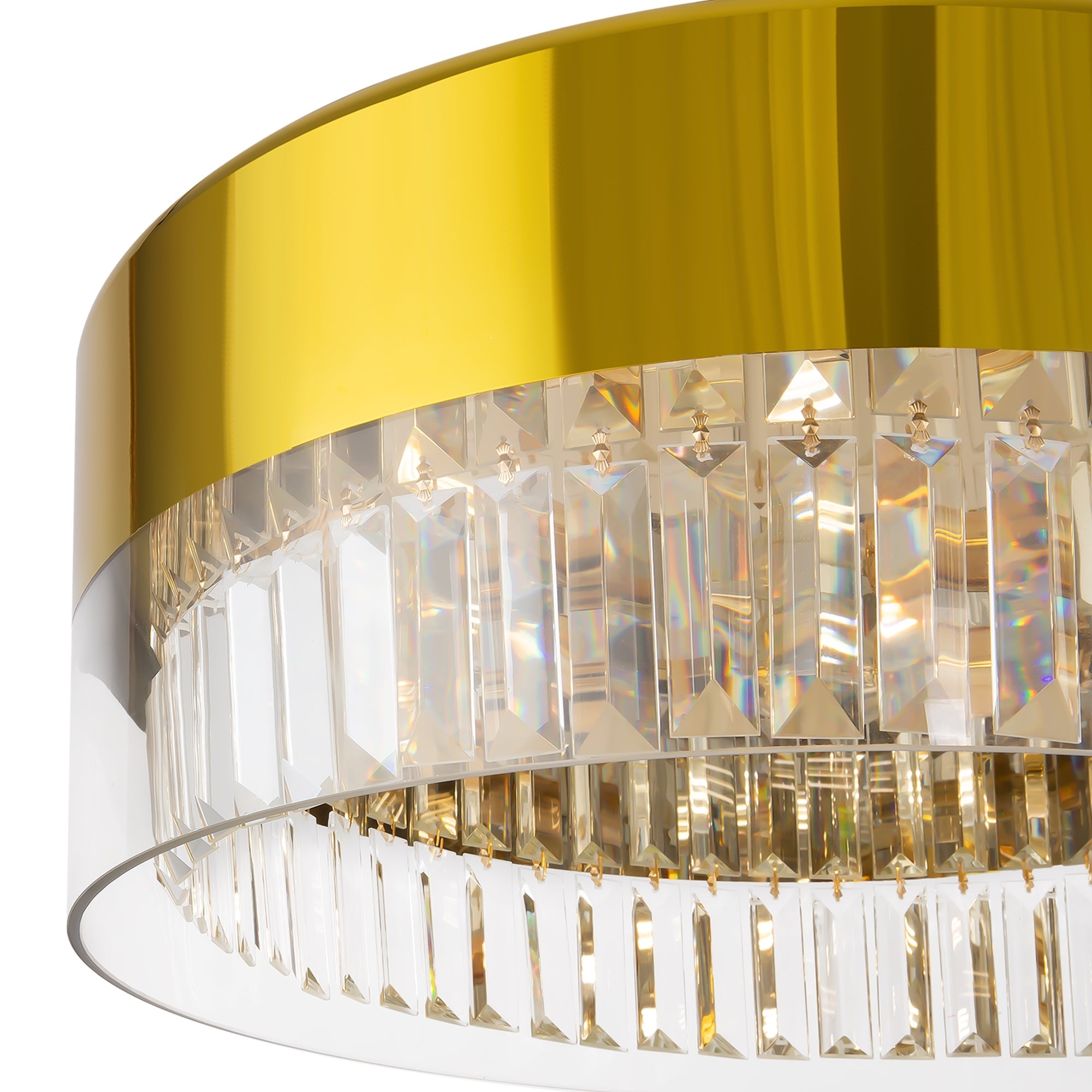 Wonderland 4/6Lt Crystal Ceiling Light - Gold Finish