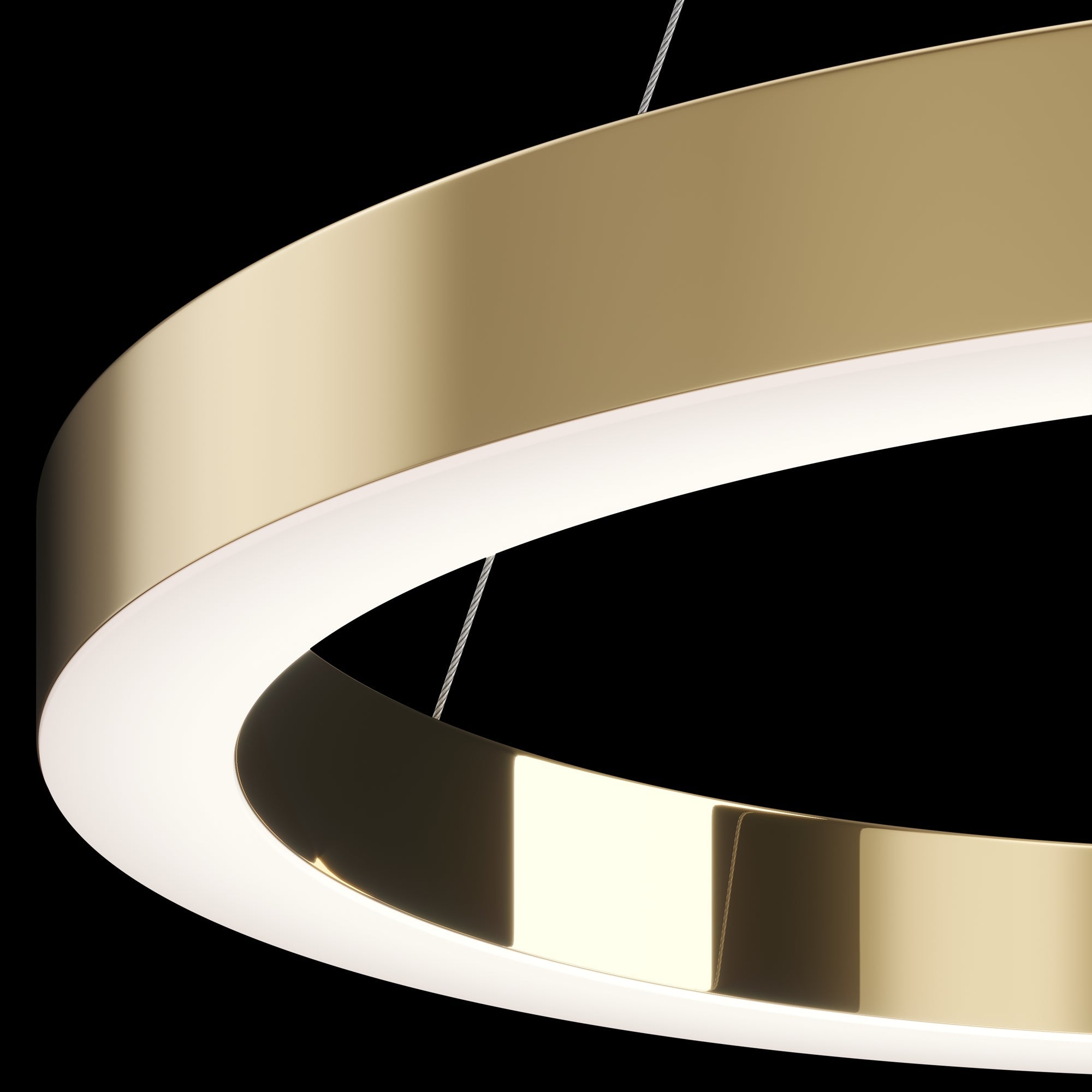 Saturno Small/Medium/Large LED Hanging Light - Brass Finish