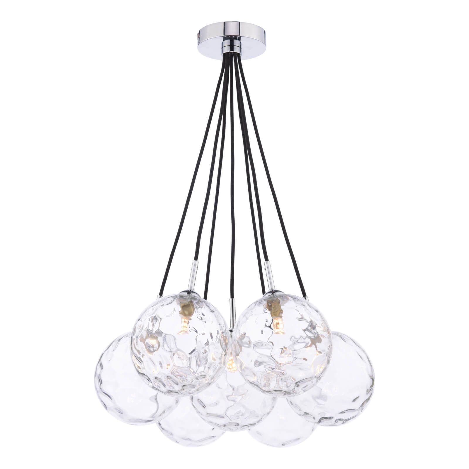 Elpis 7 Light Spiral Cluster Pendant