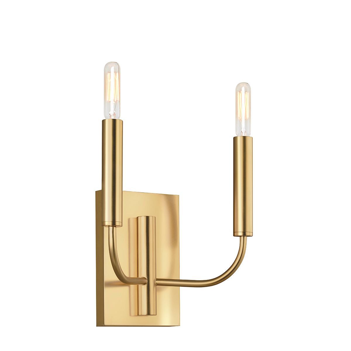 Elstead Brianna 2Lt Wall Light - Brass Finish