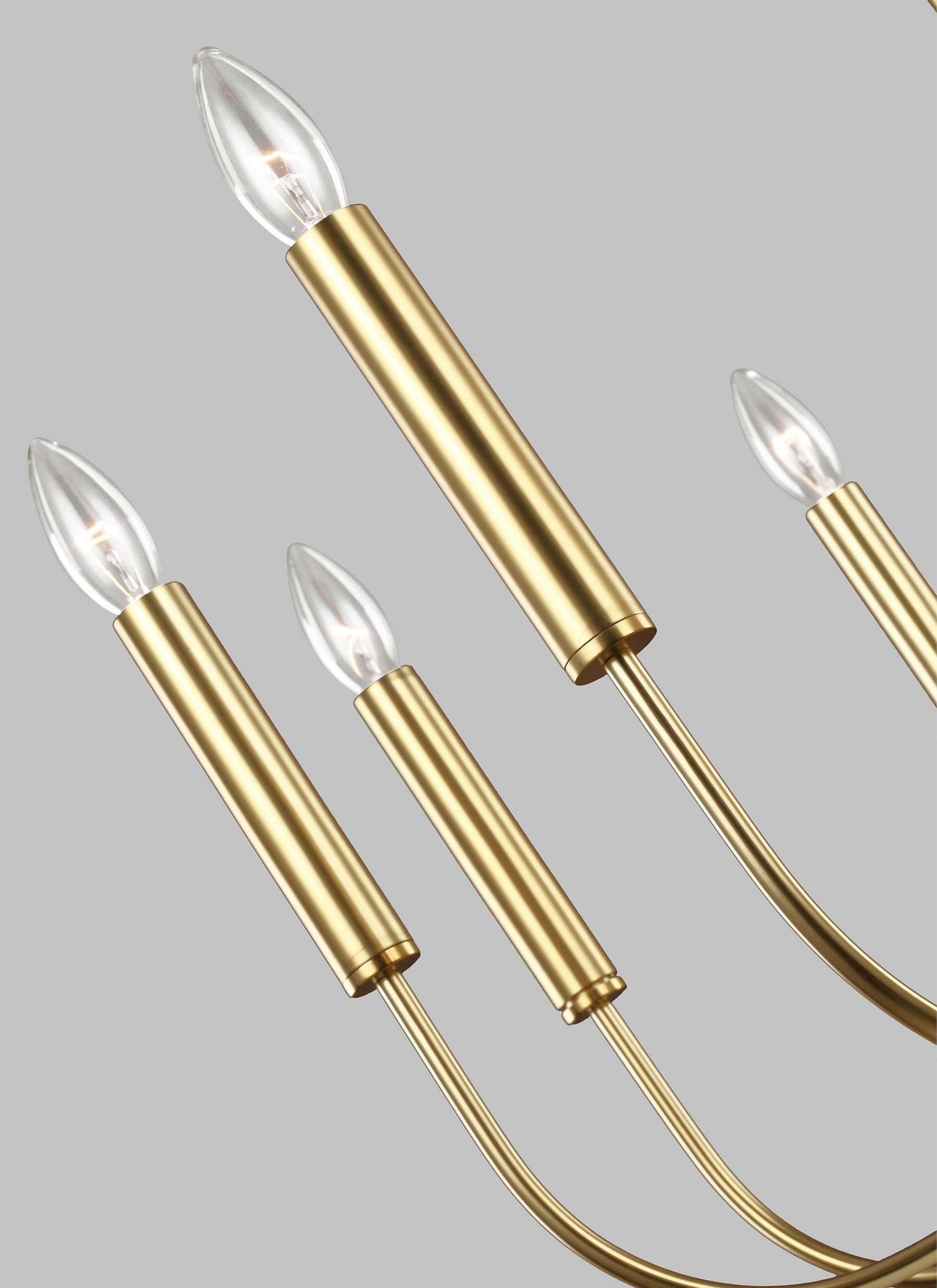 Elstead Brianna 9Lt Chandelier Ceiling Light - Brass Finish