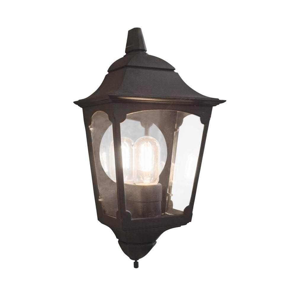 Elstead Chapel Half Lantern 2 Black - Cusack Lighting