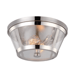 Elstead Harrow 2 Light Flush Mount - Polished Nickel - Cusack Lighting