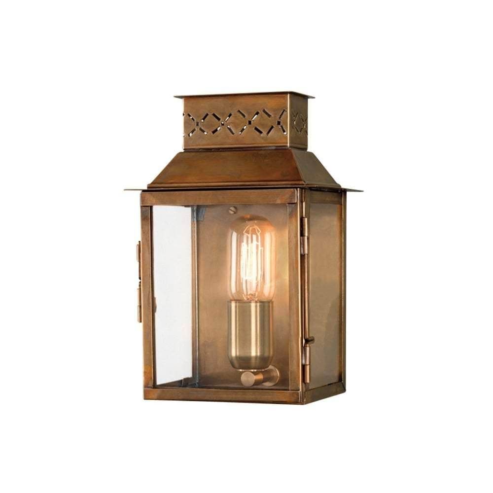 Elstead Lambeth Palace Wall Lantern Brass - Cusack Lighting