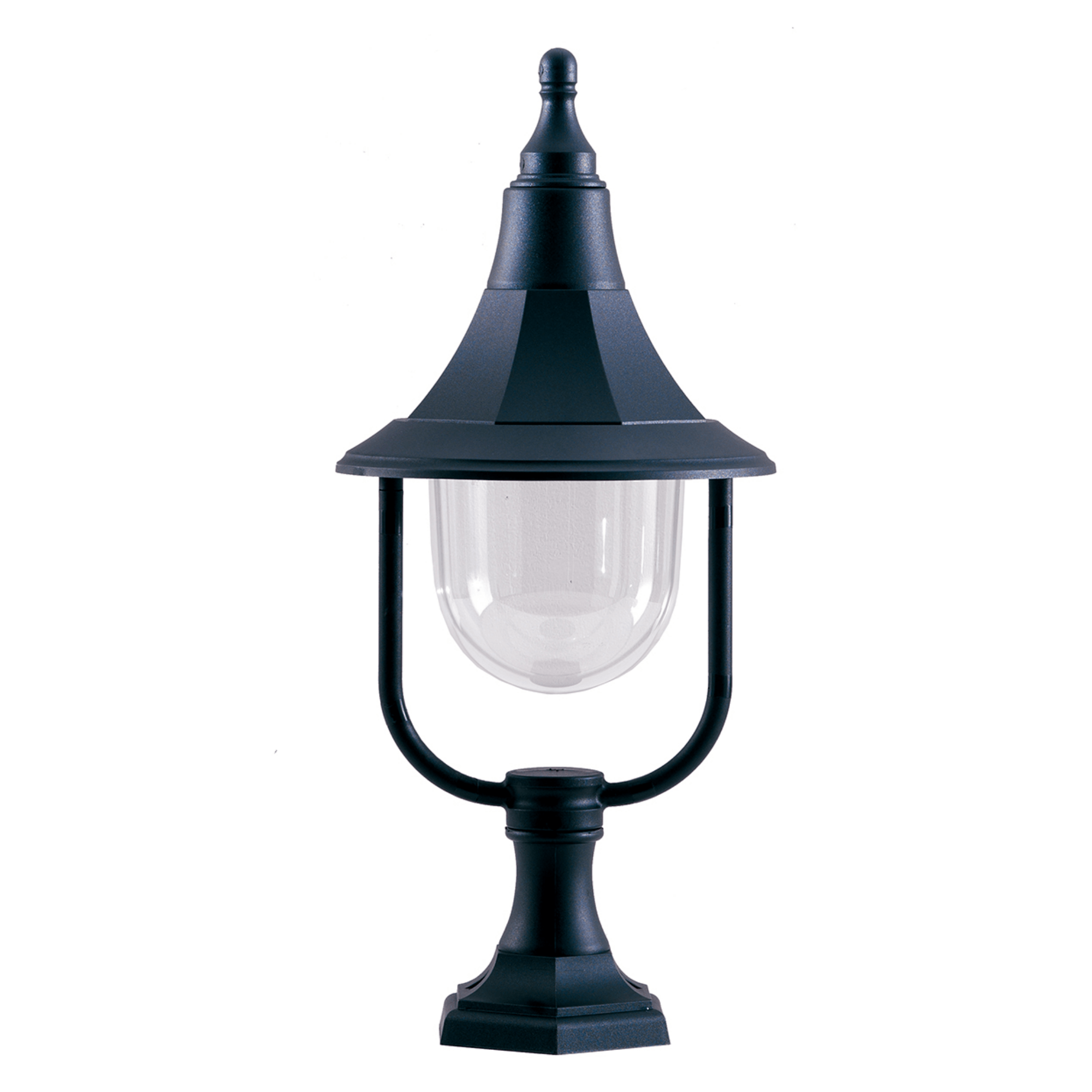 Elstead Shannon 1 Light Pedestal - Black Polycarbonate - Cusack Lighting