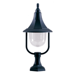 Elstead Shannon 1 Light Pedestal - Black Polycarbonate - Cusack Lighting