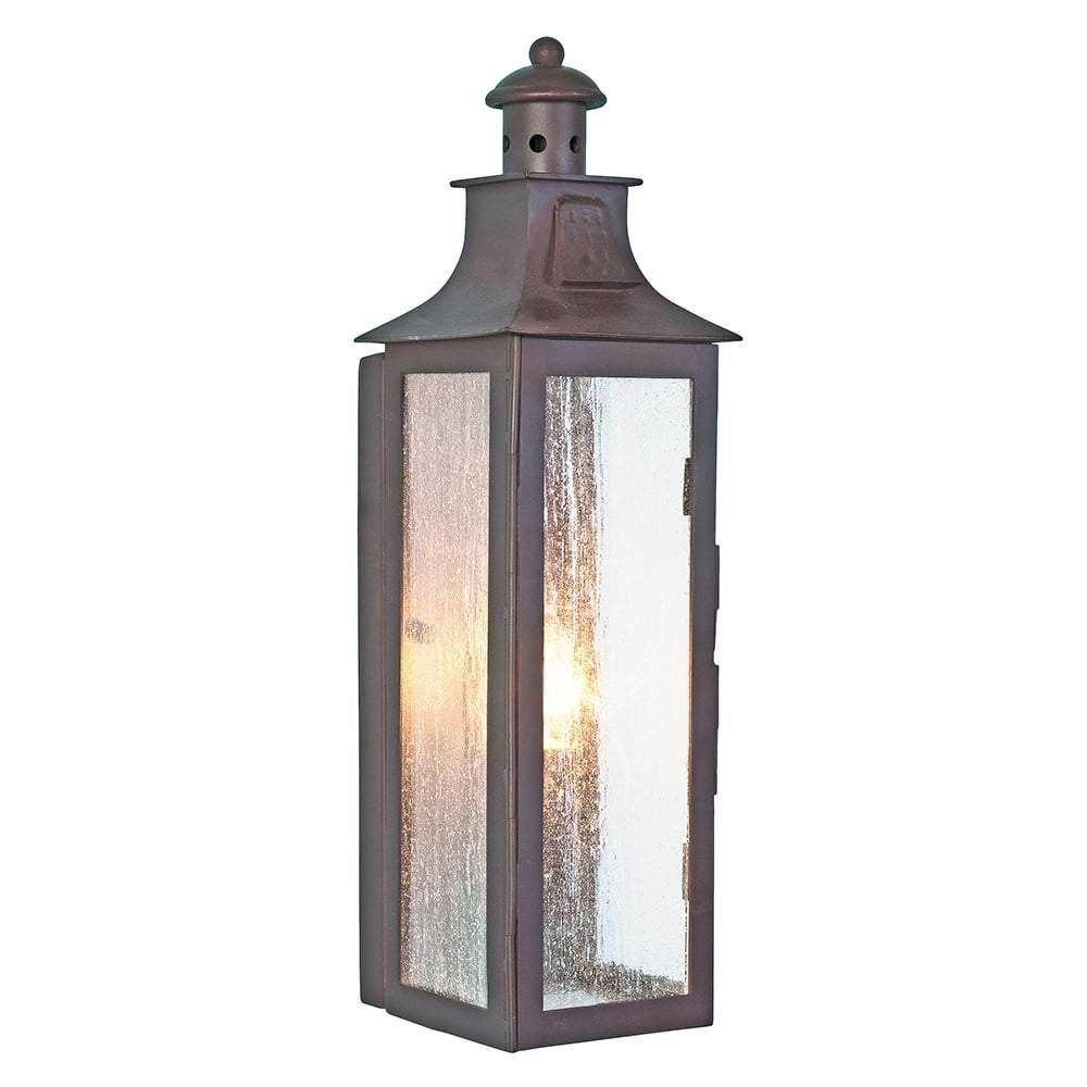 Elstead Stow 1 Light Wall Lantern - Old Bronze - Cusack Lighting