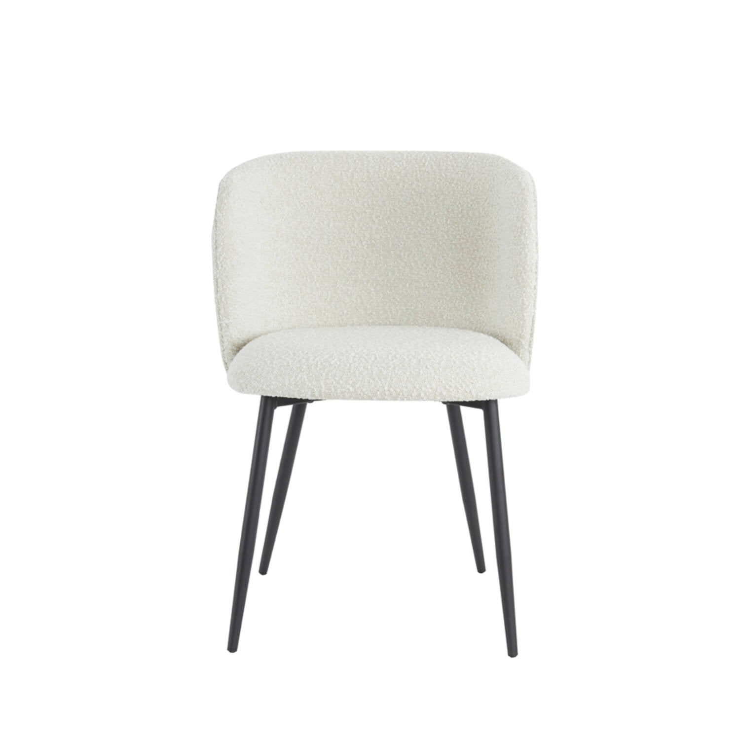 Elyna Dining Chair - Bouclé Light Beige Finish