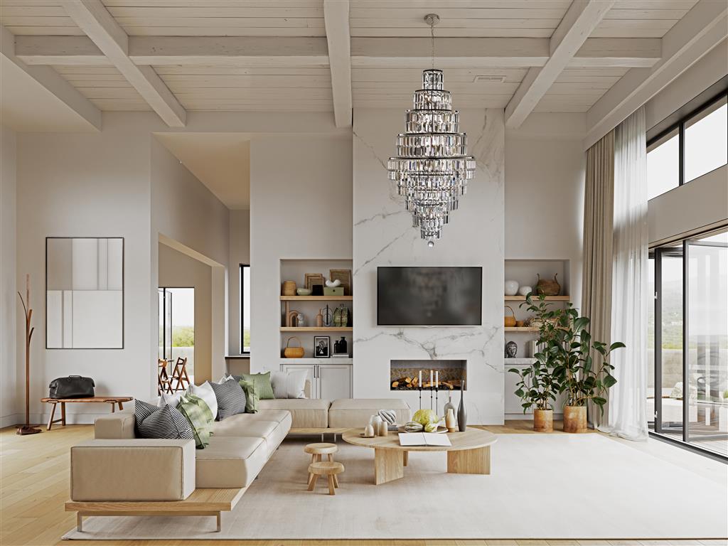 Empire 13Lt Crystal Ceiling Light  - Chrome/Brass Finish