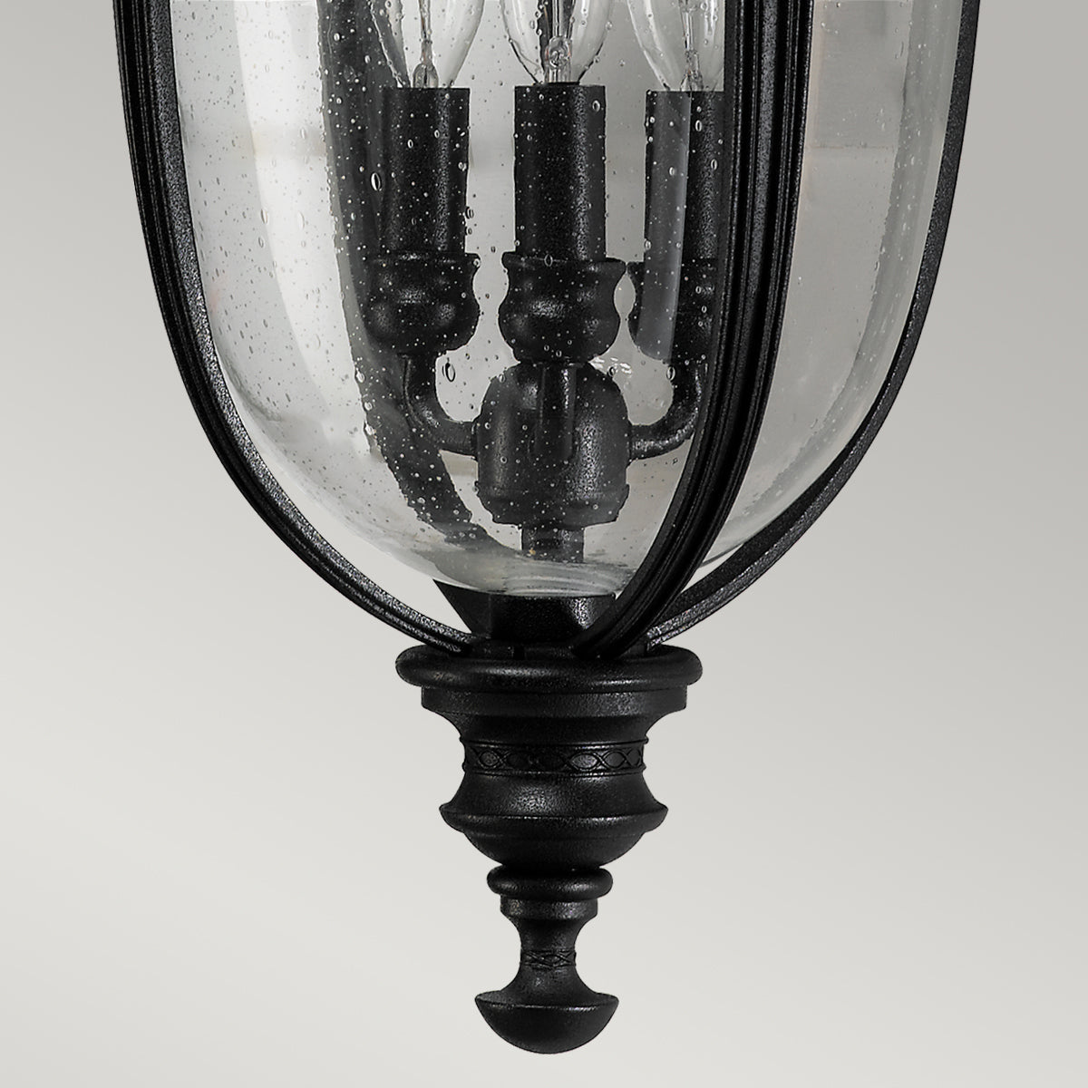 English Bridle Large Wall Lantern - Black Finish