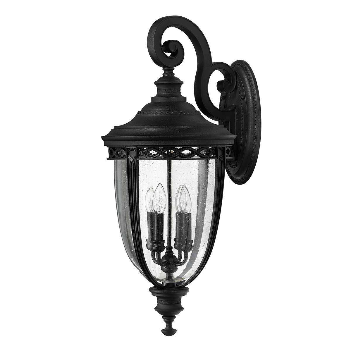 English Bridle XL Wall Lantern - Black Finish