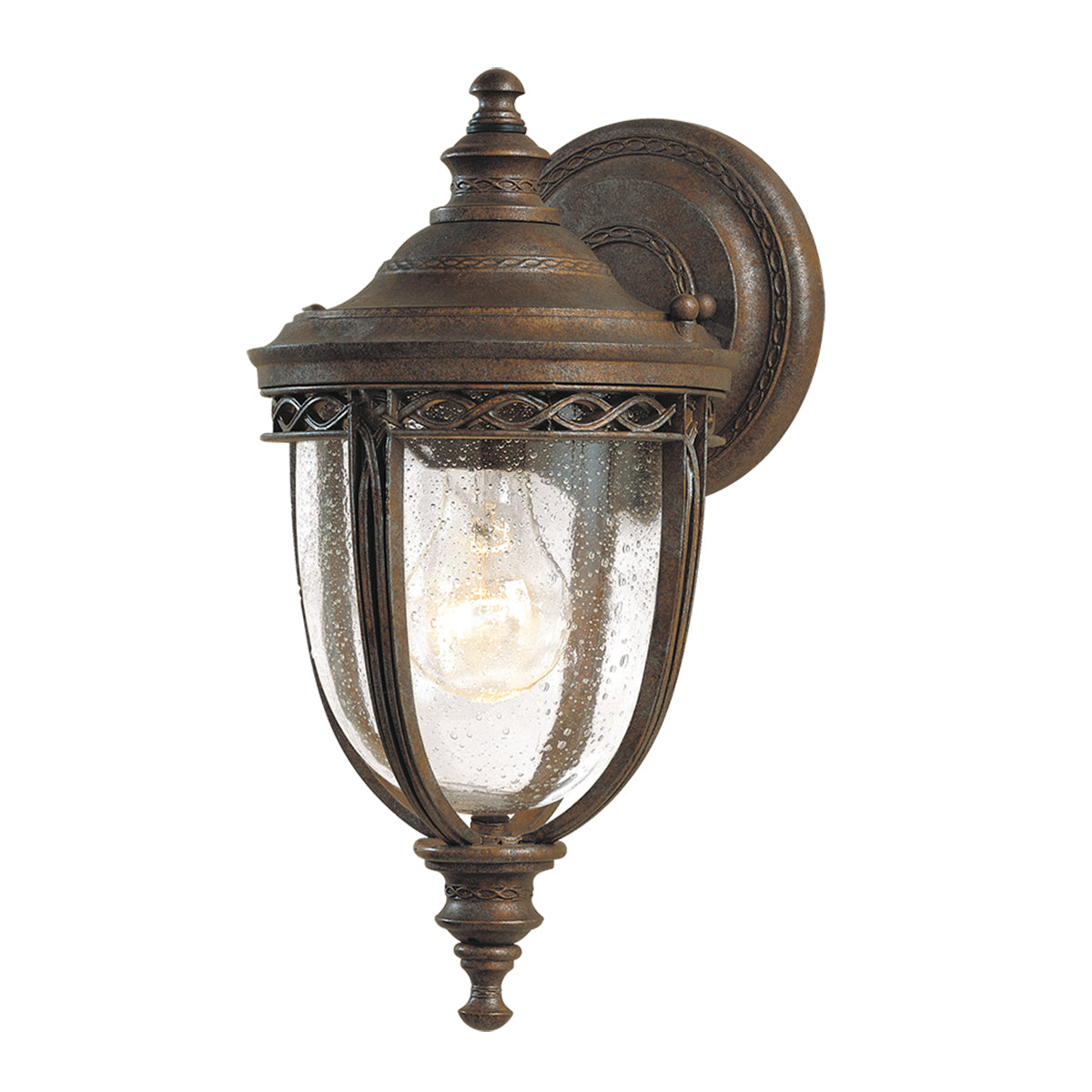 English Bridle Small Wall Lantern - British Bronze Finish