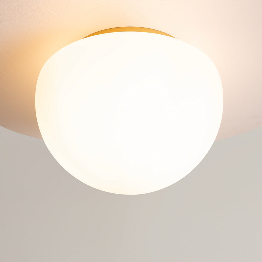 Glassy Ceiling Lamp- Gold/ Black Finishes