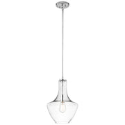 Everly 1Lt Pendant – Chrome/Bronze