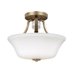 Evington 2L Semi Flush Ceiling Light - Sunset Gold Finish