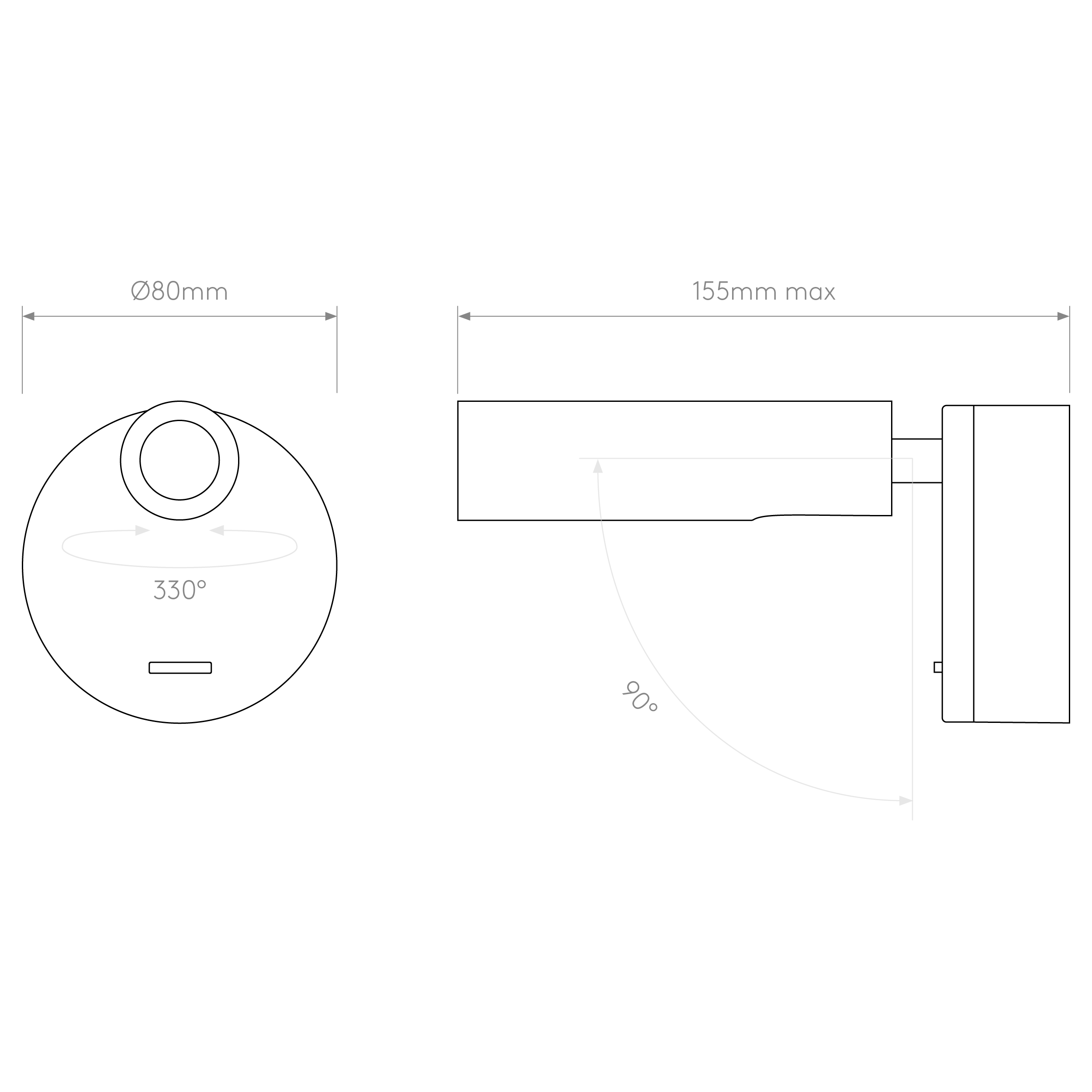 Enna Surface LED Reading Light- Various Finishes