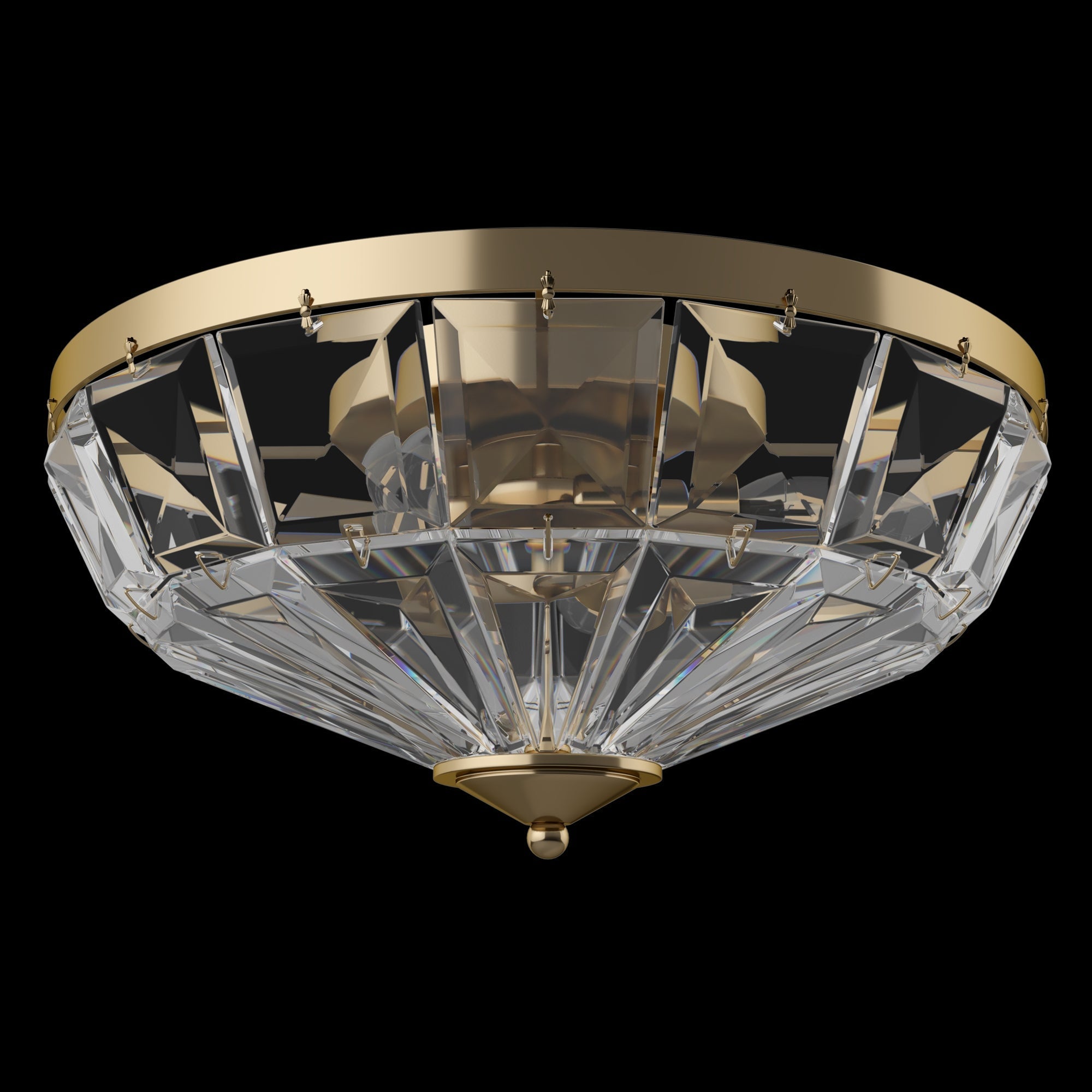 Facet Flush Ceiling Light