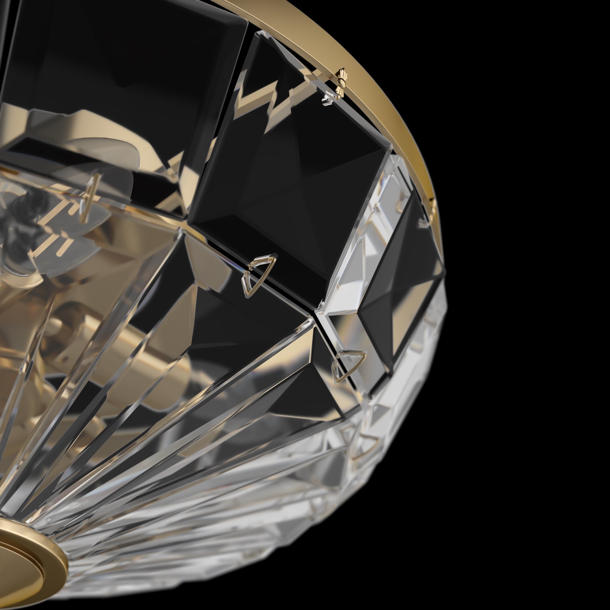 Facet Flush Ceiling Light