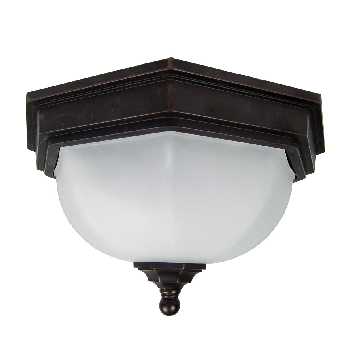 Fairford Flush Lantern – Old Bronze Finish