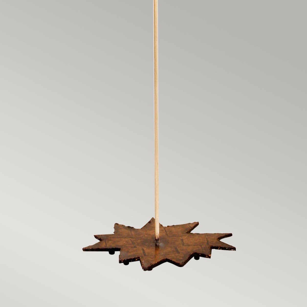 Nettle 1/2Lt Floor Lamp - Gold Leaf & Taupe E27