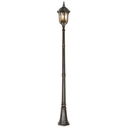 Baton Rouge 4Lt Post Light - Walnut IP44 E14