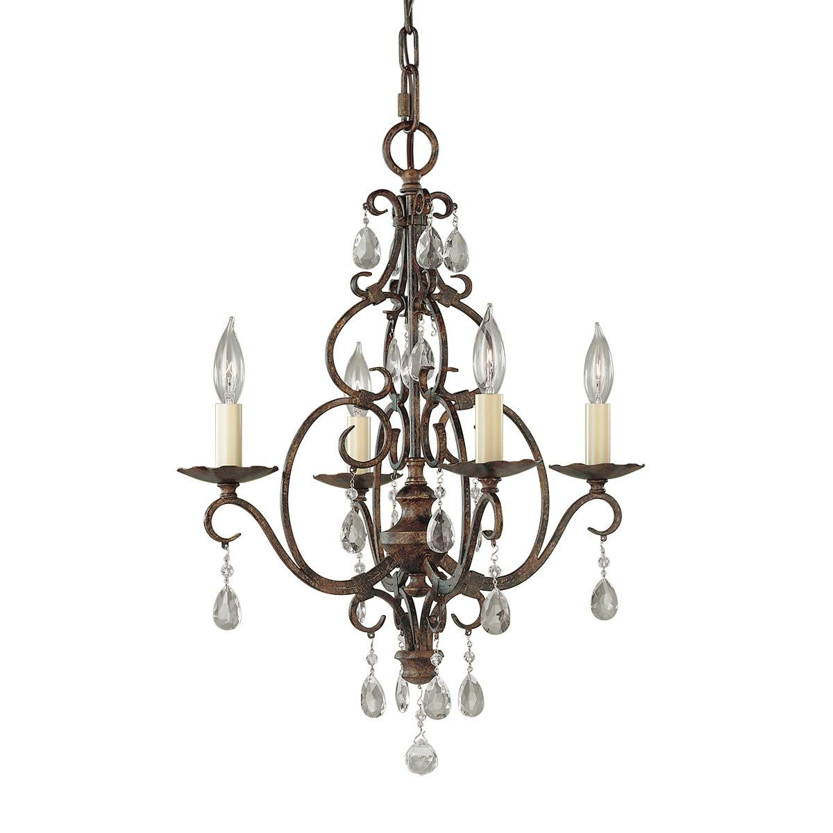Chateau 4/6 Light Chandelier - Mocha Bronze