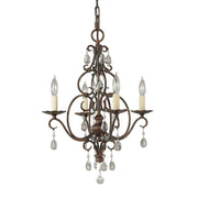 Chateau 4/6 Light Chandelier - Mocha Bronze