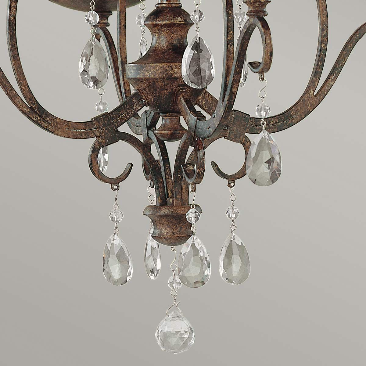 Chateau 4/6 Light Chandelier - Mocha Bronze