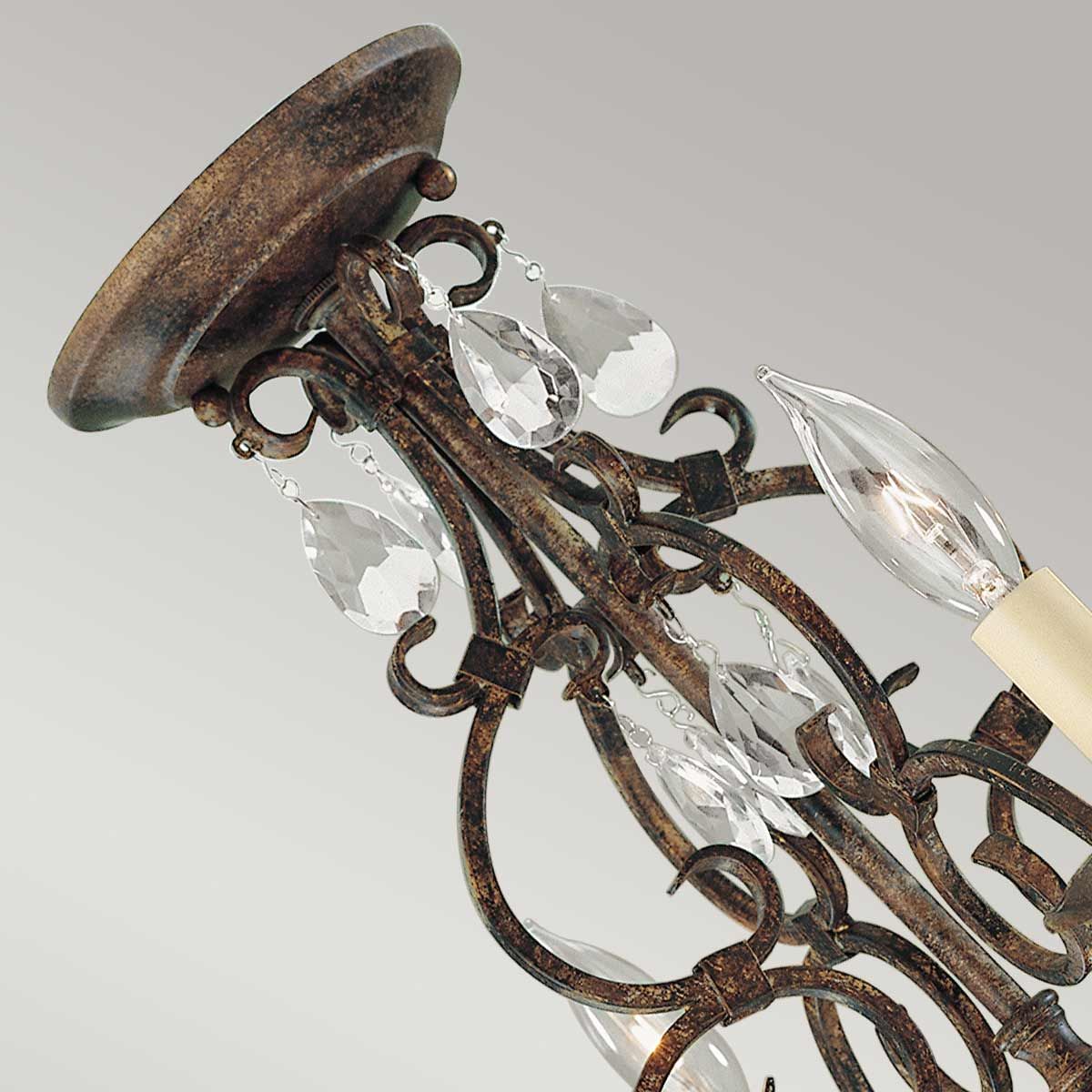 Chateau 4/6 Light Chandelier - Mocha Bronze