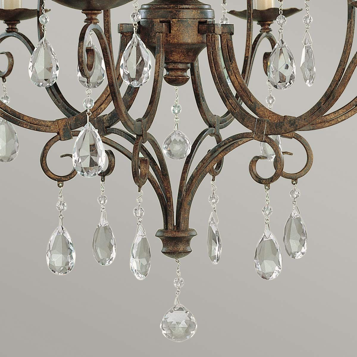 Chateau 4/6 Light Chandelier - Mocha Bronze