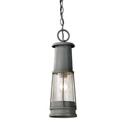 Chelsea Harbor 1 Light Chain Lantern - Storm Cloud IP23 E27