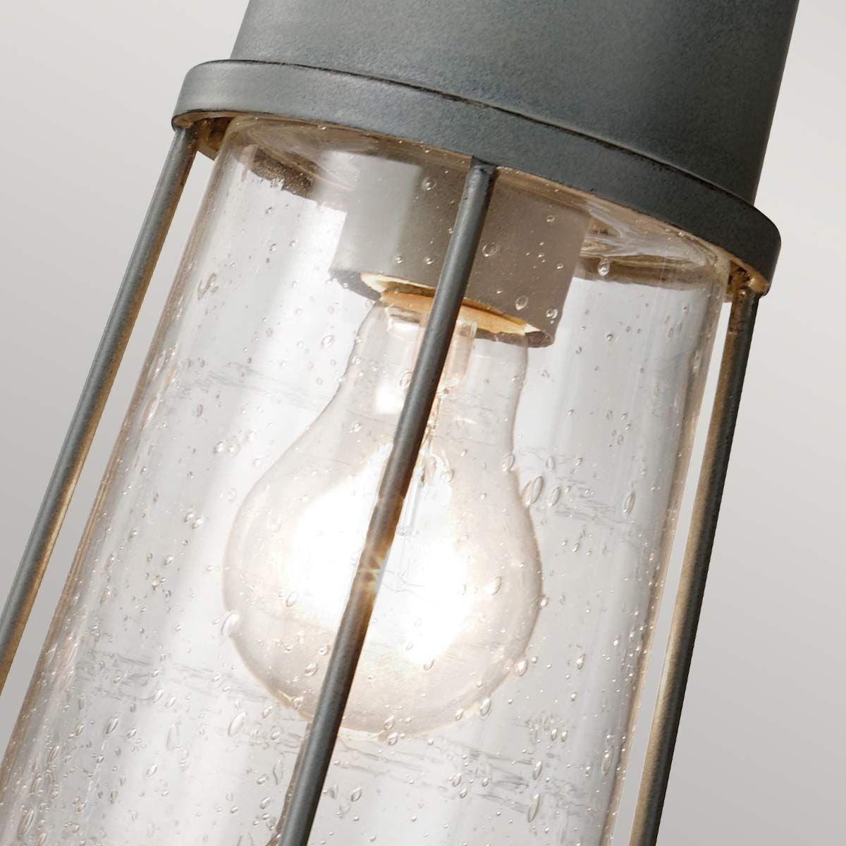 Chelsea Harbor 1 Light Chain Lantern - Storm Cloud IP23 E27