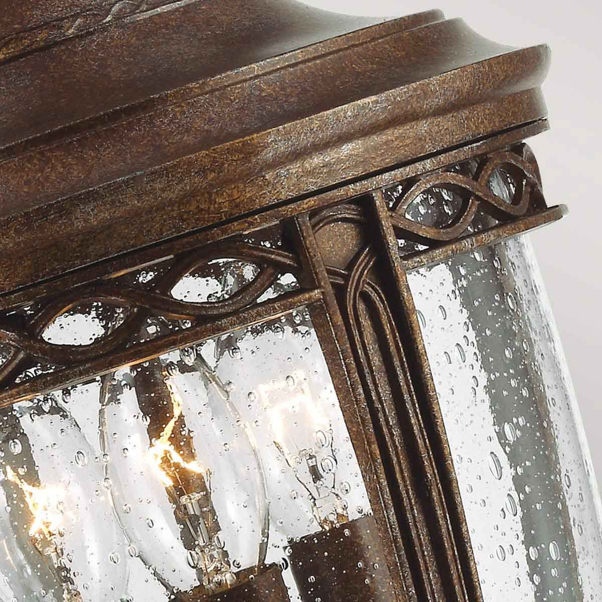 English Bridle 3 Light Large Chain Lantern - Various & Size Finish IP44 E14