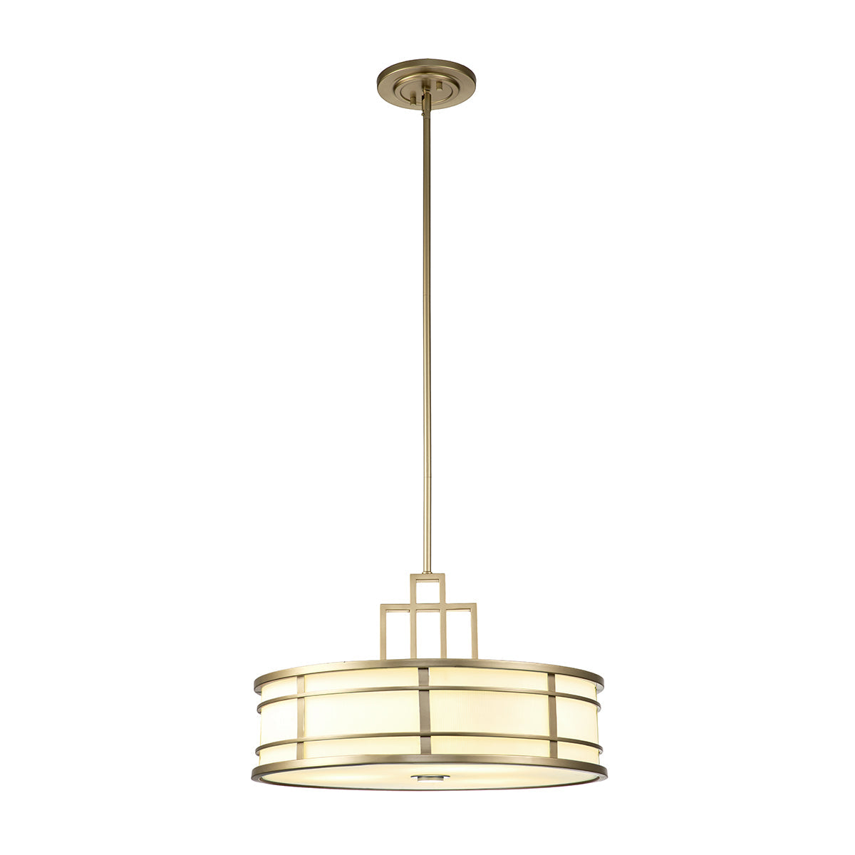 Fusion 3 Light Pendant - Grecian Bronze/Painted Natural E27