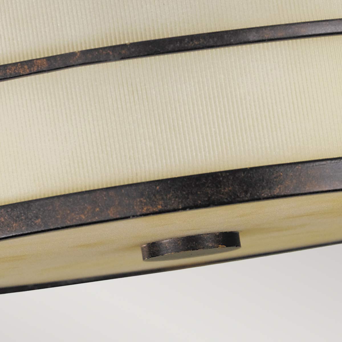 Fusion 3 Light Semi-Flush - Grecian Bronze/Painted Natural E27