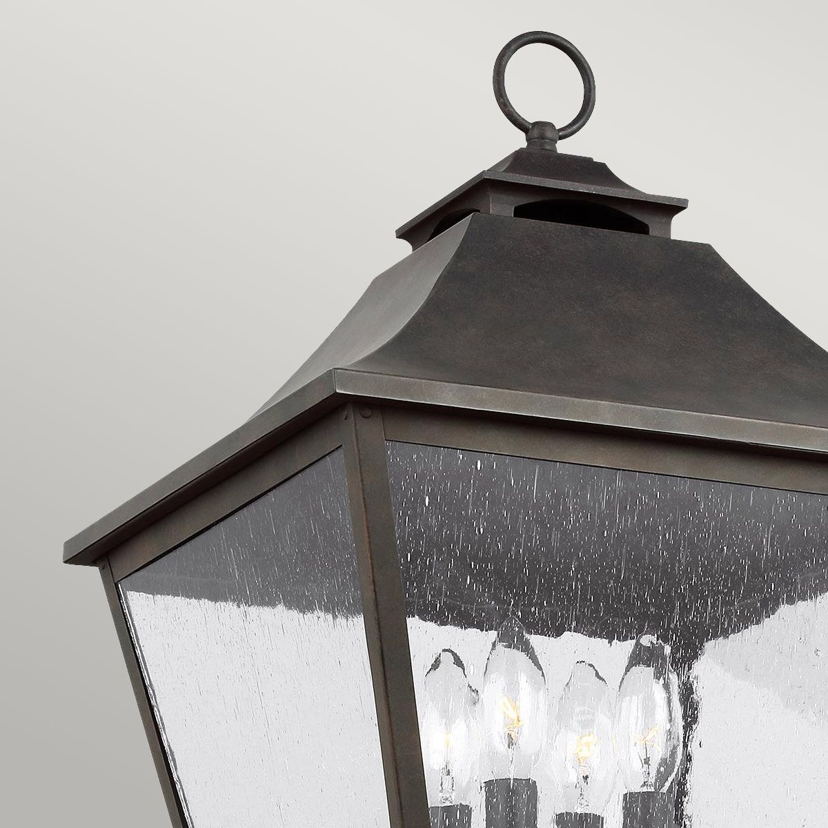 Galena 4 Light Lamp Post - Sable IP44  E14