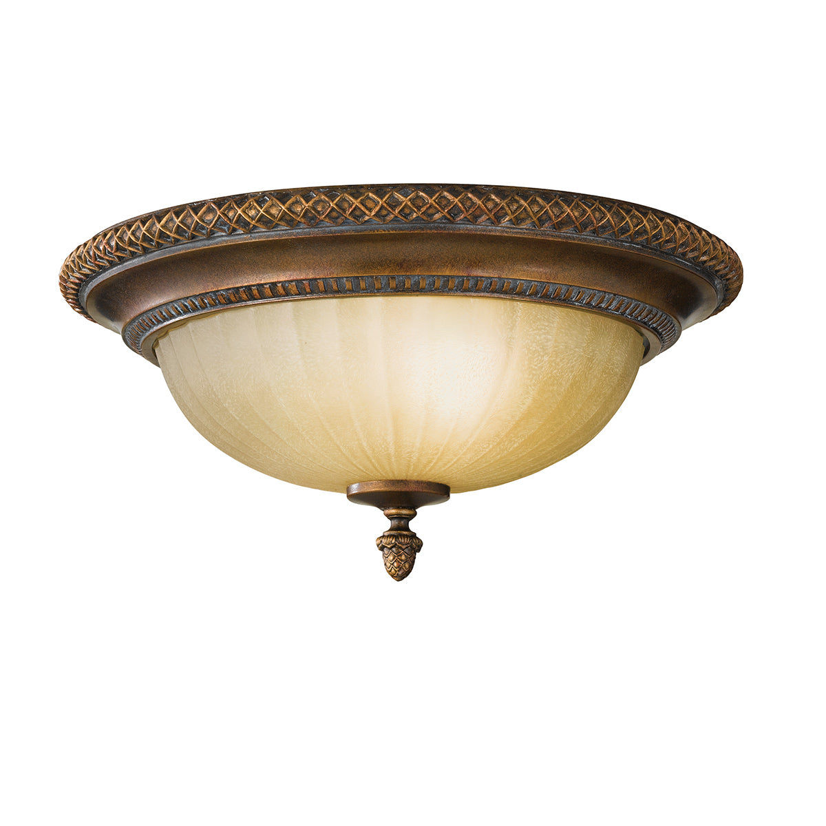 Kelham Hall 2 Light Flush - Firenze Gold/British Bronze E27