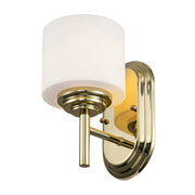 Malibu 1Lt Bathroom Wall Light IP44 - Various Colours