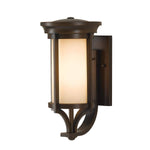 Merrill 1 Light Small Wall Lantern - Heritage Bronze E27 IP44