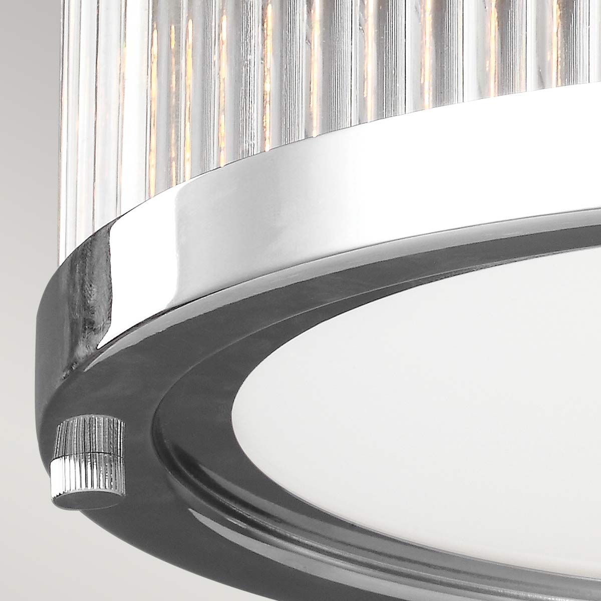 Paulson 2/3Lt Flush Ceiling Light IP44 – Chrome