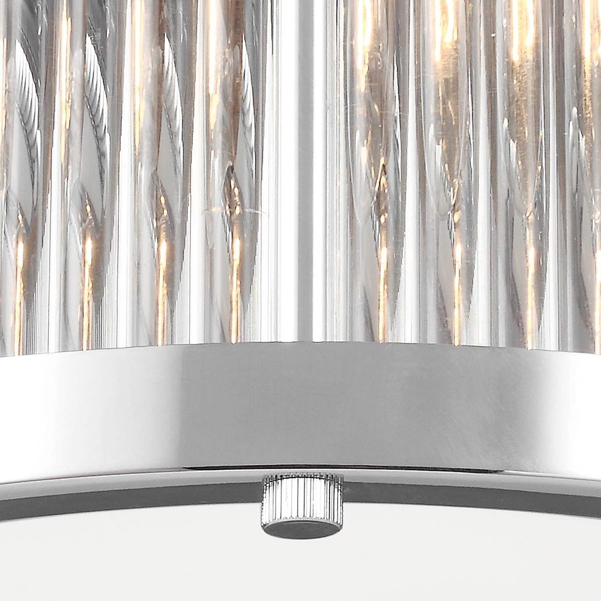 Paulson 2/3Lt Flush Ceiling Light IP44 – Chrome