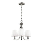 Pave 3Lt Multi-Arm Pendant - Polished Nickel