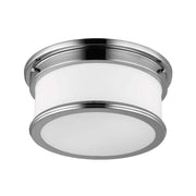 Payne 2Lt Flush Ceiling Light IP44 – Polished Chrome