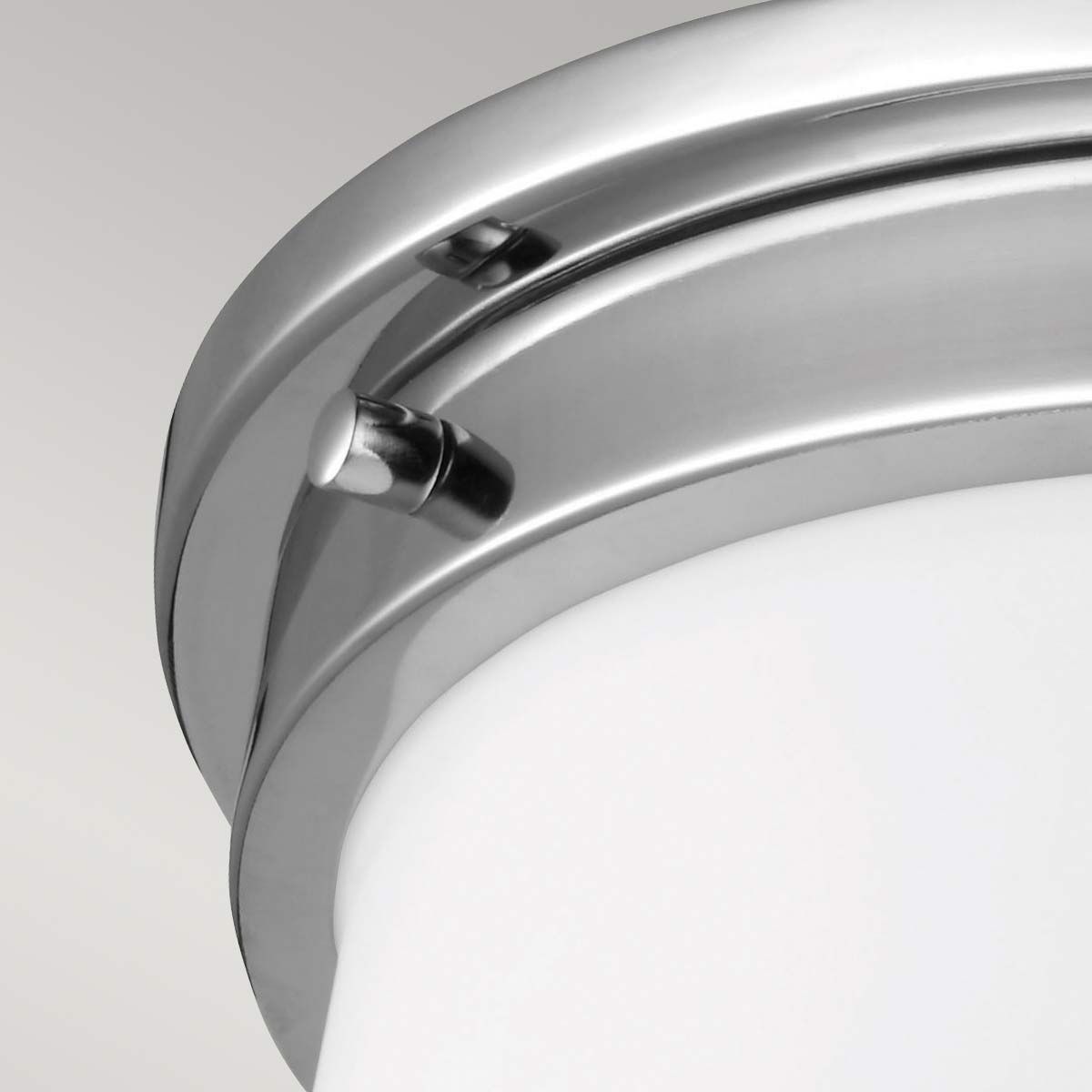 Payne 2Lt Flush Ceiling Light IP44 – Polished Chrome