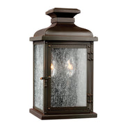 Pediment 2Lt Small Wall Lantern - Copper Finish