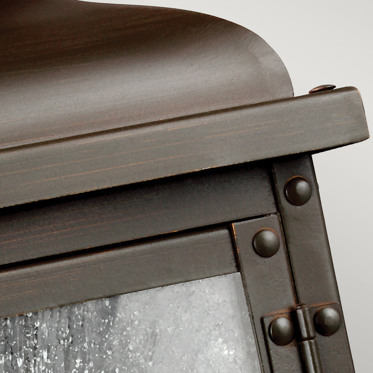 Pediment 2Lt Small Wall Lantern - Copper Finish