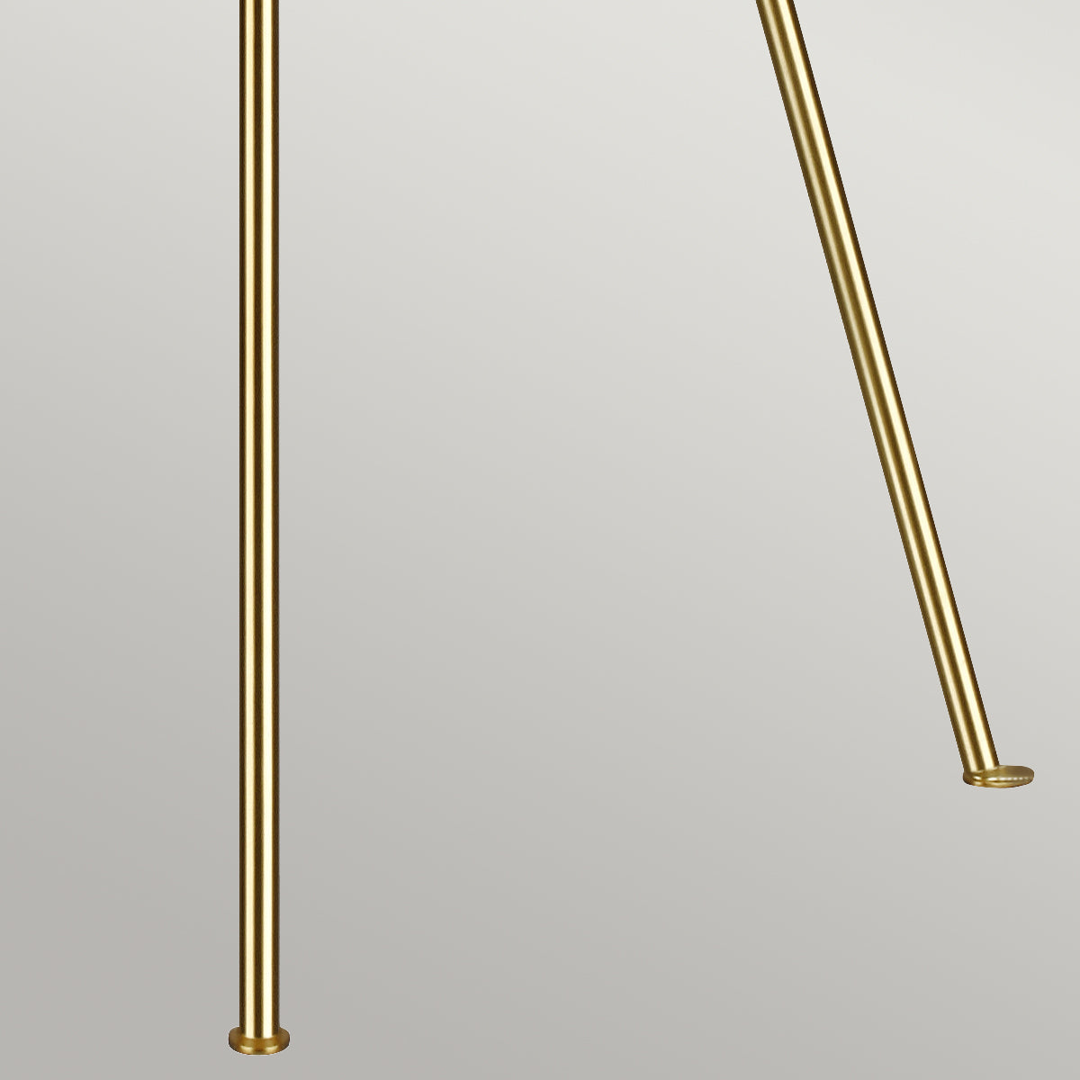 Penny 1 Light Floor Lamp - Aged Iron/Burnished Brass/Polished Nickel with White Shade E27
